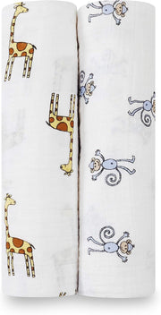 aden + anais - Swaddles | Piece Of My Heart 2-Pack - Girl