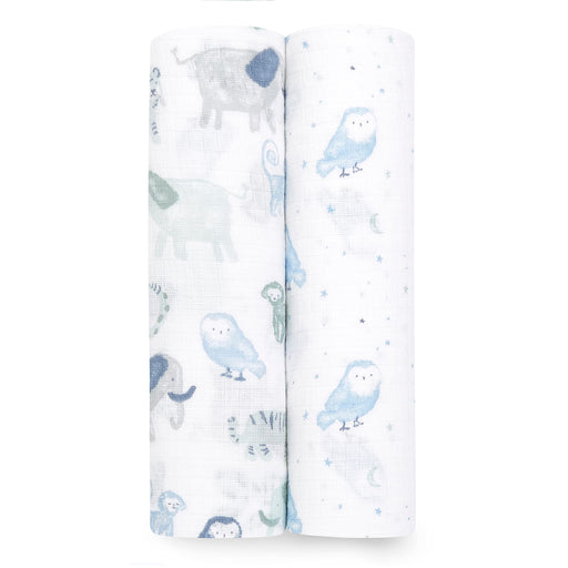 aden + anais - Swaddles | Time To Dream 2-Pack - Boy