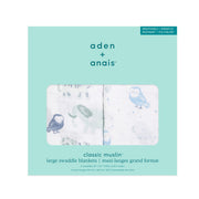 aden + anais - Swaddles | Time To Dream 2-Pack - Boy
