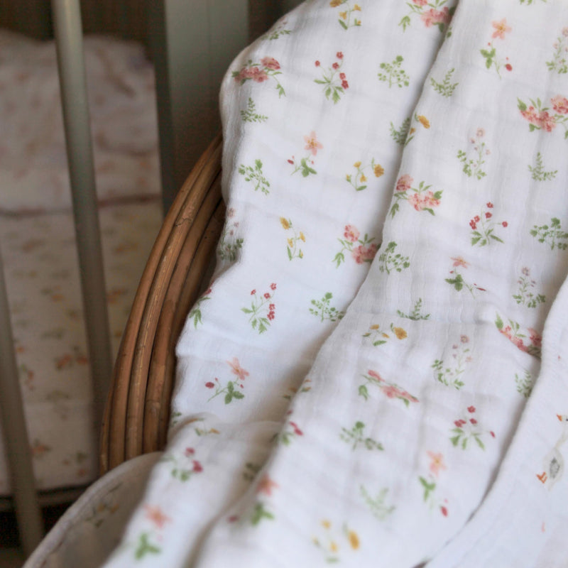 aden + anais - Muslin Blanket | Country Floral - Girl