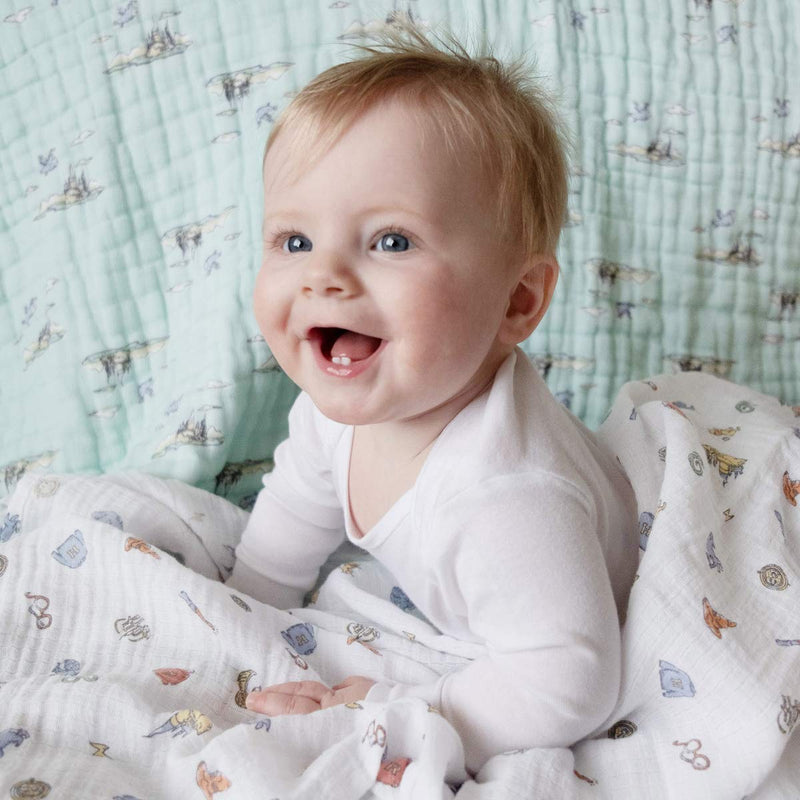 aden + anais - Muslin Blanket | Hogwarts Essentials - Neutral