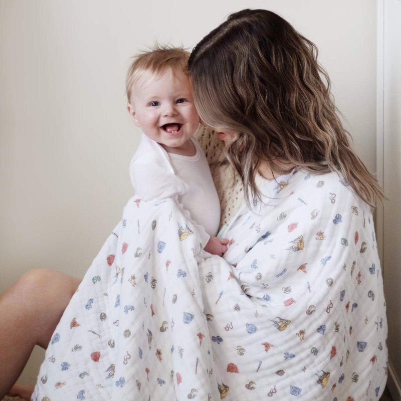 aden + anais - Muslin Blanket | Hogwarts Essentials - Neutral
