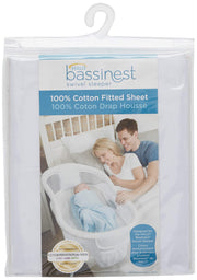 HALO - Bassinest Fitted Sheet - Cotton | White - Neutral
