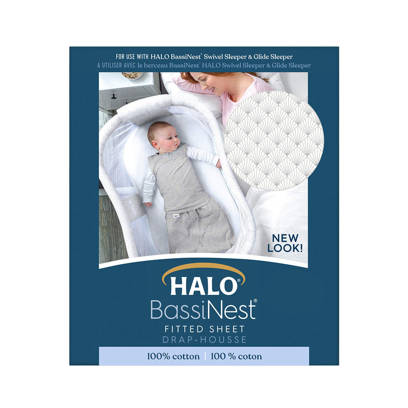 HALO - Bassinest Fitted Sheet - Cotton | Plume - Neutral