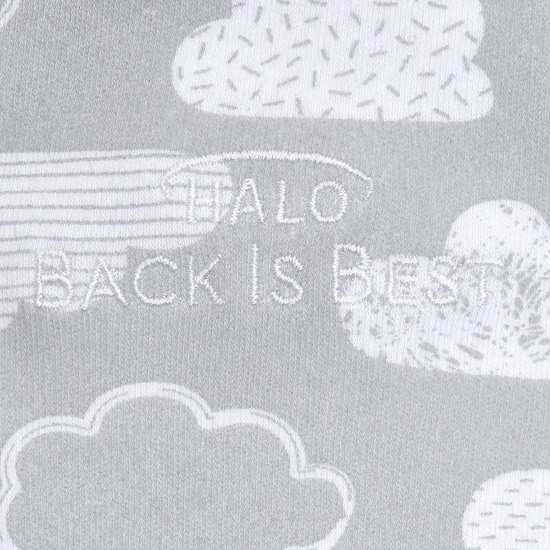 HALO - 100% Cotton Sleepsack Swaddle (TOG 1.5) | Grey Clouds - Neutral -born