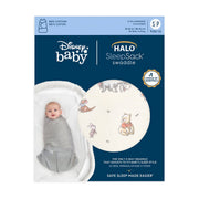 HALO - 100% Cotton Sleepsack Swaddle (1.5 TOG) Disney | Winnie Frolic - Neutral - Small
