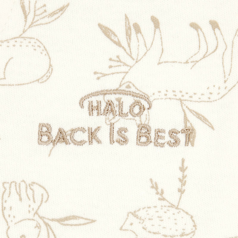 HALO - 100% Cotton Sleepsack Wearable Blanket (0.5 TOG) | Lullaby Forest - Neutral - Medium