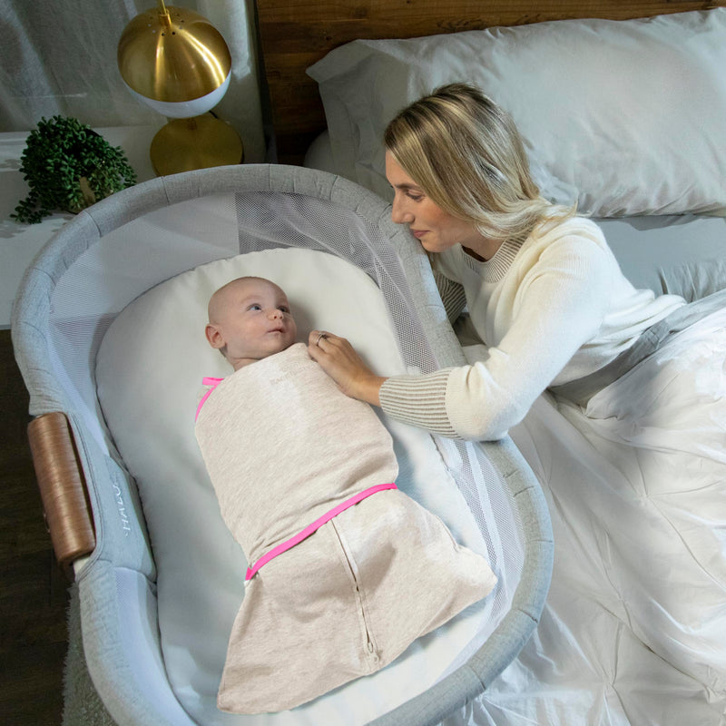 HALO - Sleepsack Swaddle Ideal Temp (1.5 TOG) | Oatmeal/Pink - Girl -born