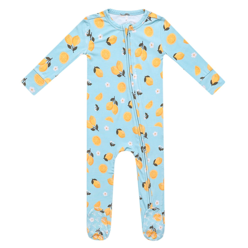 Copper Pearl - Lucy Bamboo Zip-up Footie Pajama (0-3 months)