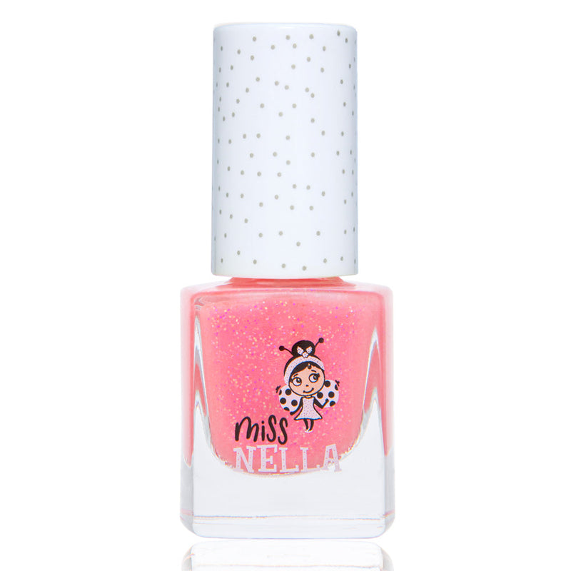 Miss Nella - Peel Off Nail Polish | Marshmallow Overload - Coral Pink Shimmer