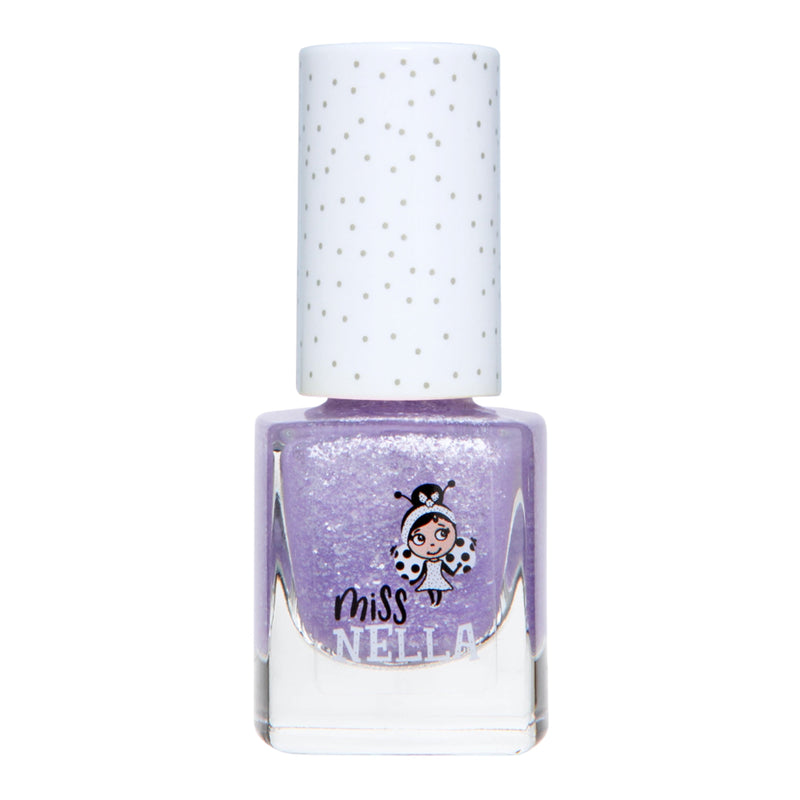 Miss Nella - Peel Off Nail Polish | Spakly Zebra - Sparkly Lilac