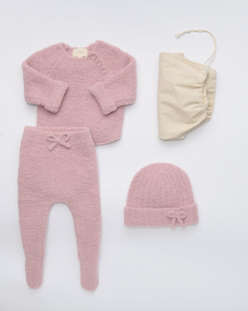 7AM - Infant Set - Ash Rose - 3-6M