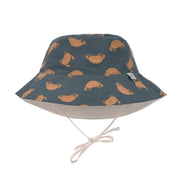 Lassig - Swimwear - Sun Protection Bucket Hat - Crabs Blue | 3 - 6 months
