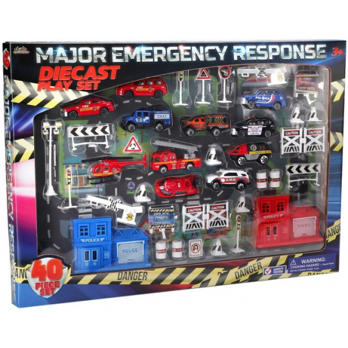 Incredible - 40pc EMERGENCY RESPONSE DIECAST PLAYSET