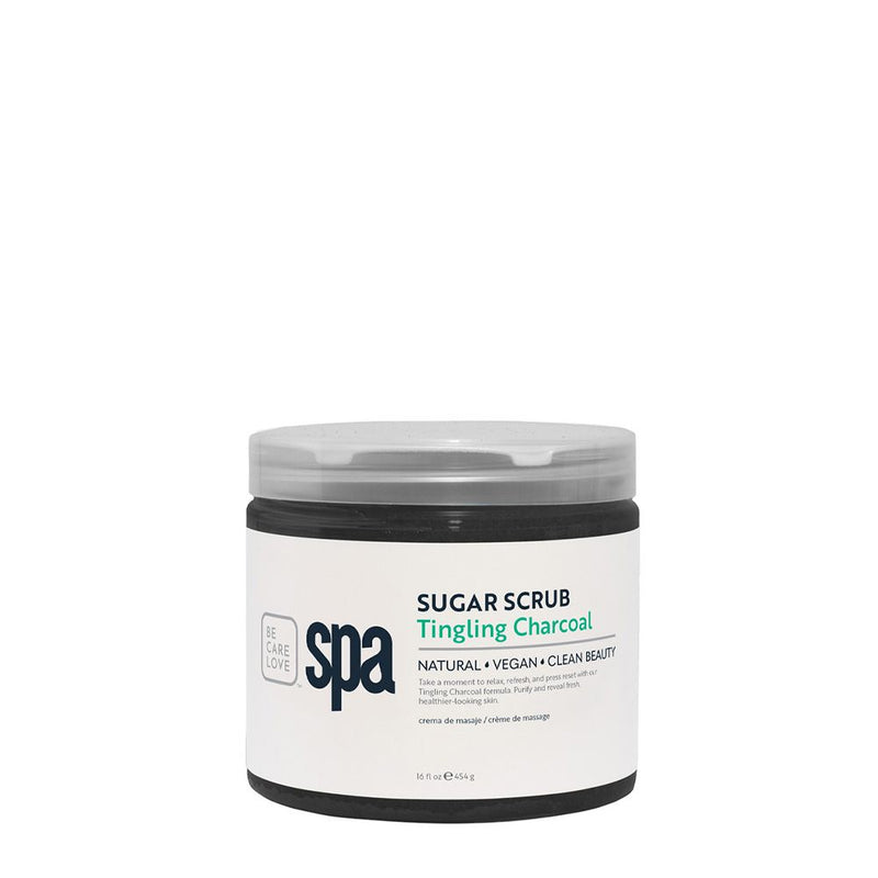 BCL Spa - Sugar Scrub Tingling Charcoal | 16 oz
