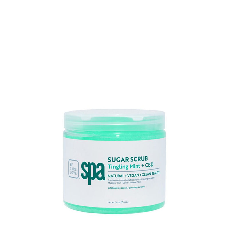BCL Spa - Sugar Scrub Tingling Mint + CBD | 16 oz