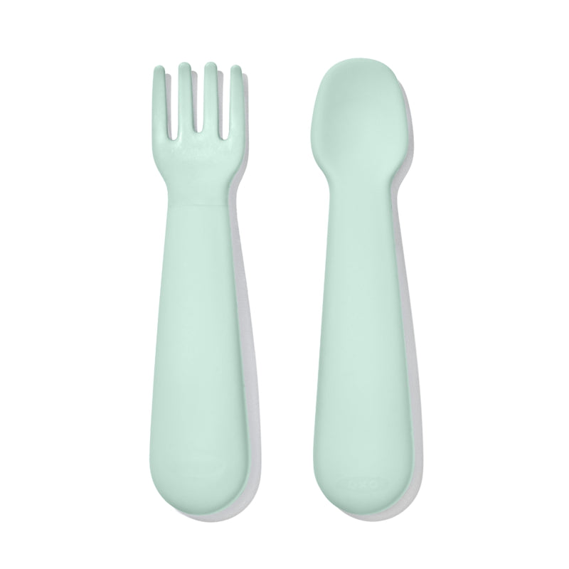 Oxo Tot - MINI FORK & SPOON SET � OPAL
