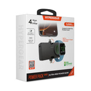 Hypergear - HyperGear Powerbank Nano Ultra-Mini 5000mAh 20W USB-C PD Dual USB-C connectors, Magnetic Charging for Apple Watch and Kickstand - Black