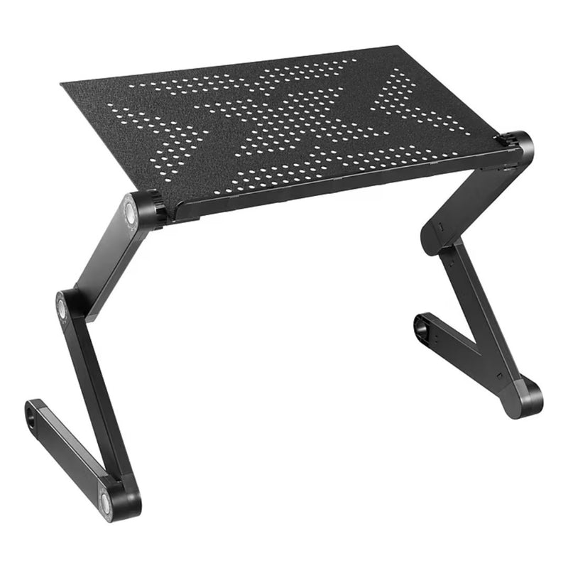 Mount-IT - Mount-It! Laptop Riser / Stand Tilting Vented Aluminum up to 33Lbs Ergonomic - Tray Measures 16.5In x 10.6In - Black