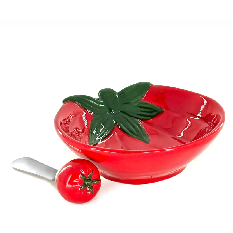 BIA - TOMATO Dip Bowl and Spreader Set