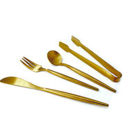Natural Living - Charcuterie Utensil Set - Gold (4-Piece) — four gold charcuterie utensils.