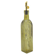 Natural Living - Glass Oil & Vinegar Bottle - Green — green glass oil and vinegar bottle.