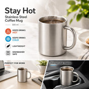Brilliant - Stay Hot Stainless Steel Double Wall Mug 300 ml