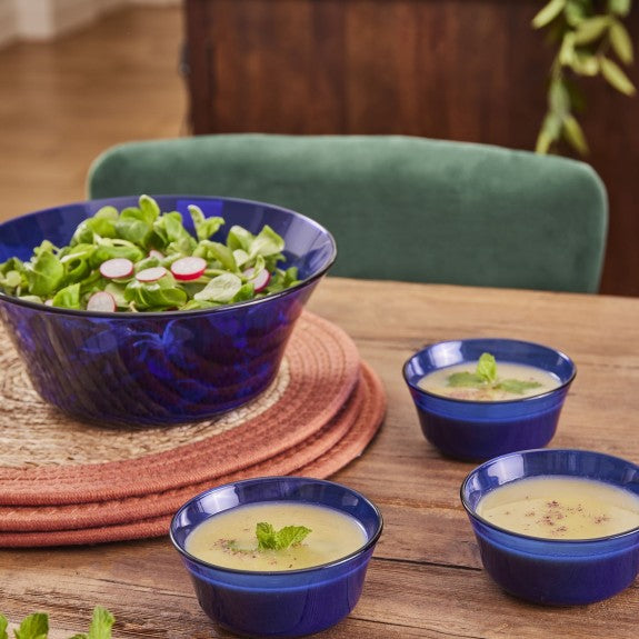 Duralex - Duralex Lys Sapphire Salad Bowl 23 cm, Set of 6