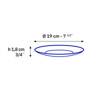 Duralex - Duralex Lys Sapphire Plate 19 cm, Set of 6