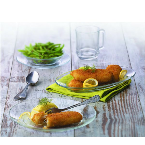 Duralex - Duralex Lys Dessert Plate 19cm, Set of 6