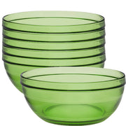 Duralex - Duralex Lys / Gigogne Green Stackable Bowl 20.5 cm, Set of 6