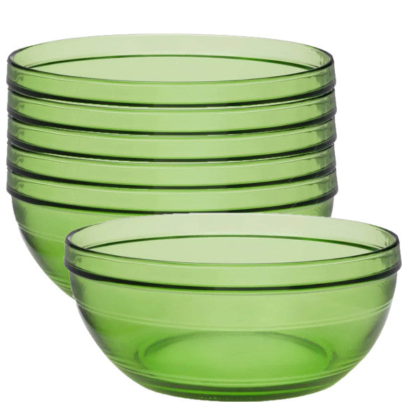 Duralex - Duralex Lys / Gigogne Green Stackable Bowl 20.5 cm, Set of 6