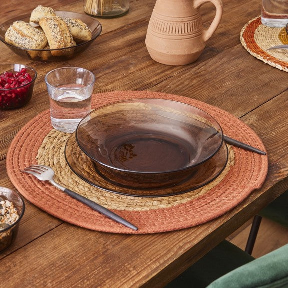 Duralex - Duralex Lys Sepia Calotte Plate 21 cm, Set of 6