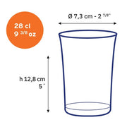 Duralex - Duralex Lys Amber Tumbler 280 ml, Set of 6