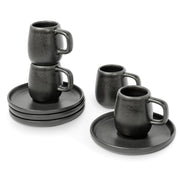 Mesa Ceramics - Mesa Ceramics Uno Granite Stoneware Espresso Cup and Saucer 75 ml