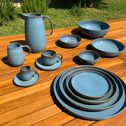 Mesa Ceramics - Mesa Ceramics Uno Blue Stoneware Presentation Plate 33cm