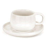 Mesa Ceramics - Mesa Ceramics Uno Bianco Stoneware Tea Cup and Saucer 225ml