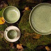 Mesa Ceramics - Mesa Ceramics Uno Speckle Green Stoneware Espresso Cup and Saucer 70ml