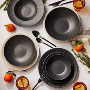 Mesa Ceramics - Mesa Ceramics Black Hammered Dinner Plate 27 cm