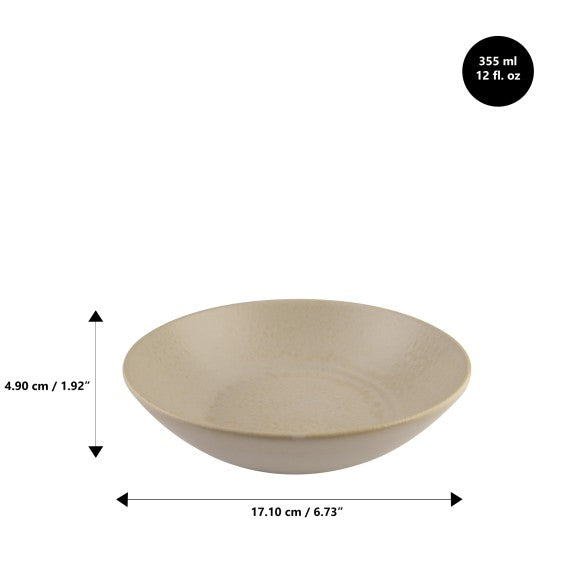Mesa Ceramics - Mesa Ceramics Marble Hammered Stoneware Dining Bowl 17 cm