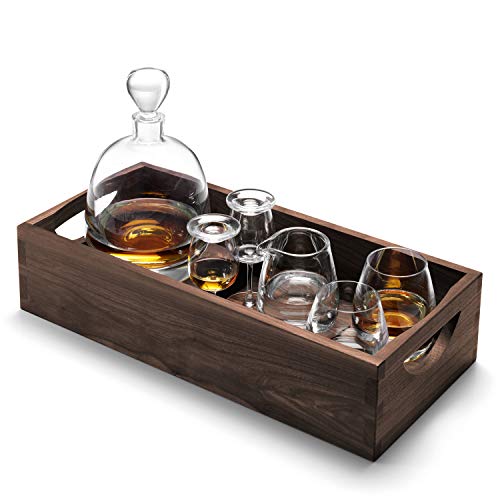 LSA - Whisky Islay - Connoisseur Set with Walnut Tray | L44 cm - product view
