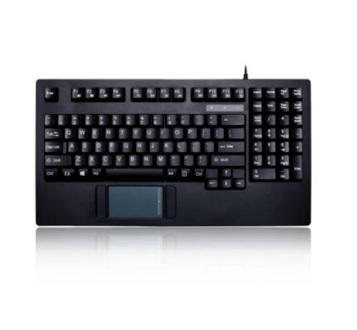 Adesso - Keyboard Wired Rackmount EasyTouch Touchpad 1U - Black