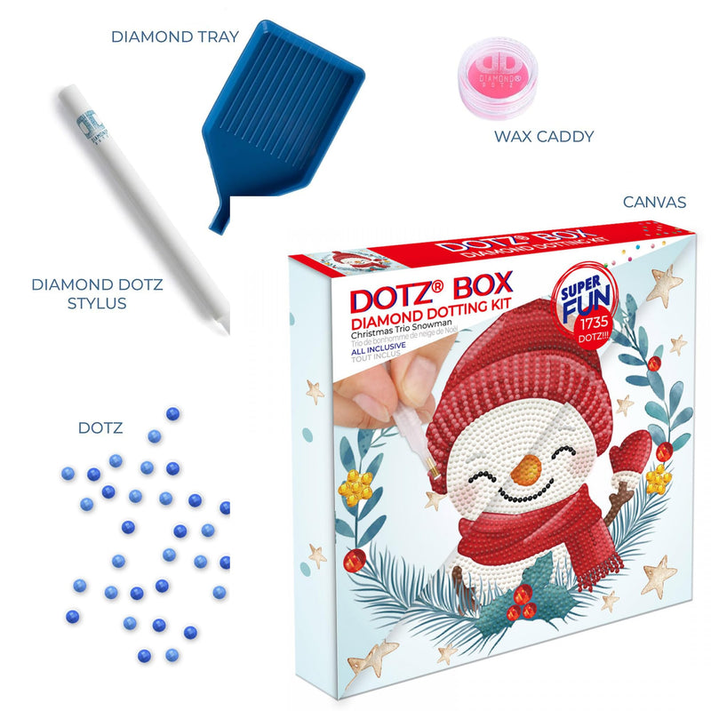 DIAMOND DOTZ - ChristmasTrio Snowman - Limolin 
