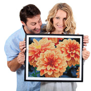 DIAMOND DOTZ - Peach Dahlias - Limolin 