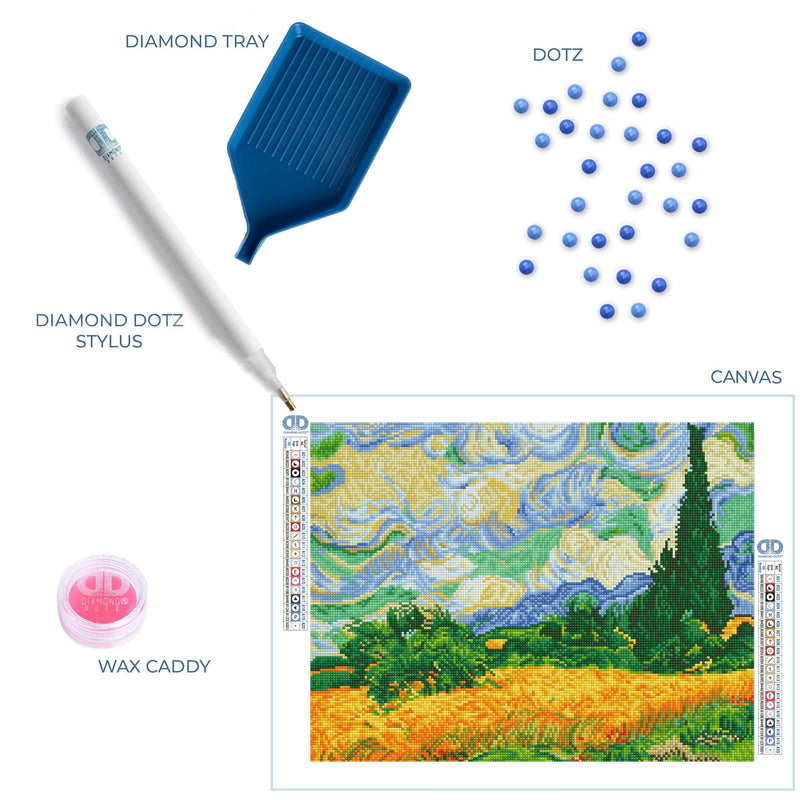 DIAMOND DOTZ - Wheat Fields (Van Gogh) - Limolin 