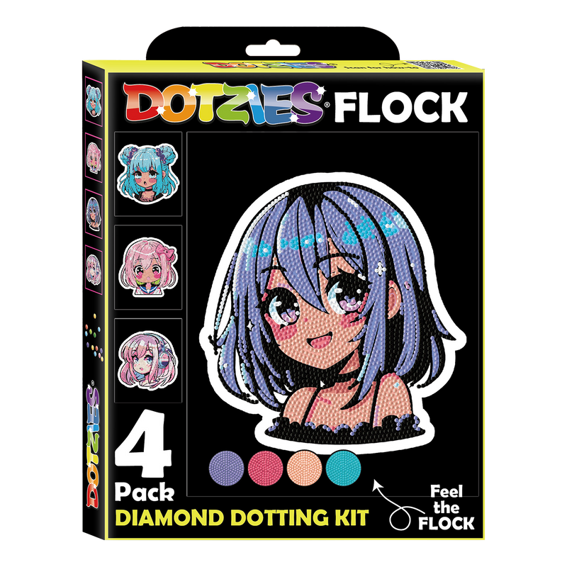 DOTZIES FLOCK - NEON ANIME GIRLS