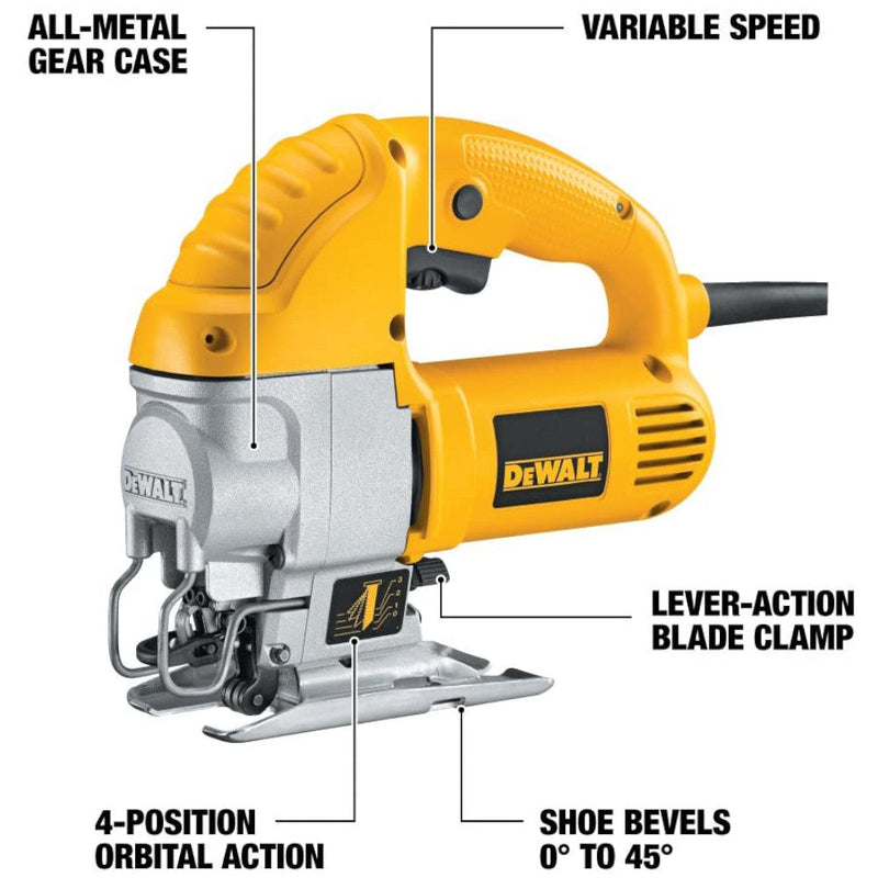 DEWALT DW317K Top-Handle Jig Saw, Refurbished