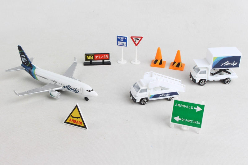 Daron - Alaska Airlines Airport Play Set New Livery - Limolin 