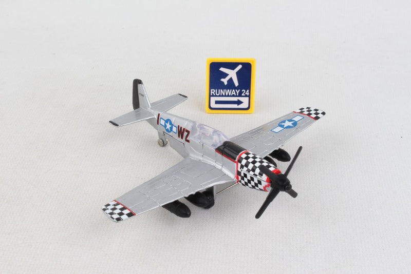 Daron - Runway24 P51D Silver No Runway - Limolin 