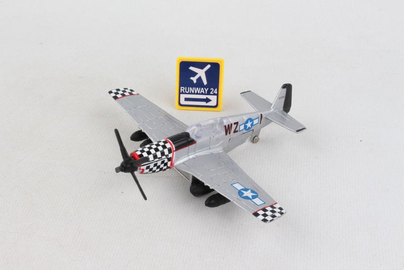 Daron - Runway24 P51D Silver No Runway - Limolin 